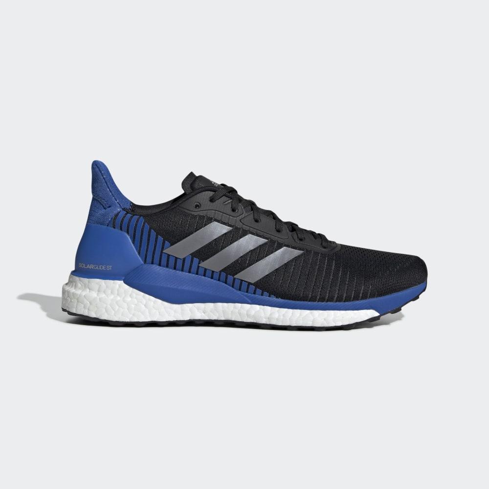 Adidasi Alergare Adidas Solar Glide ST 19 Barbati Romania - Negrii/Gri/Albastri F34098